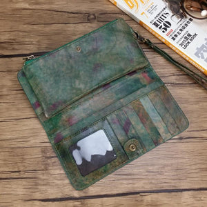 Handmade Brush-off Leather Wallet