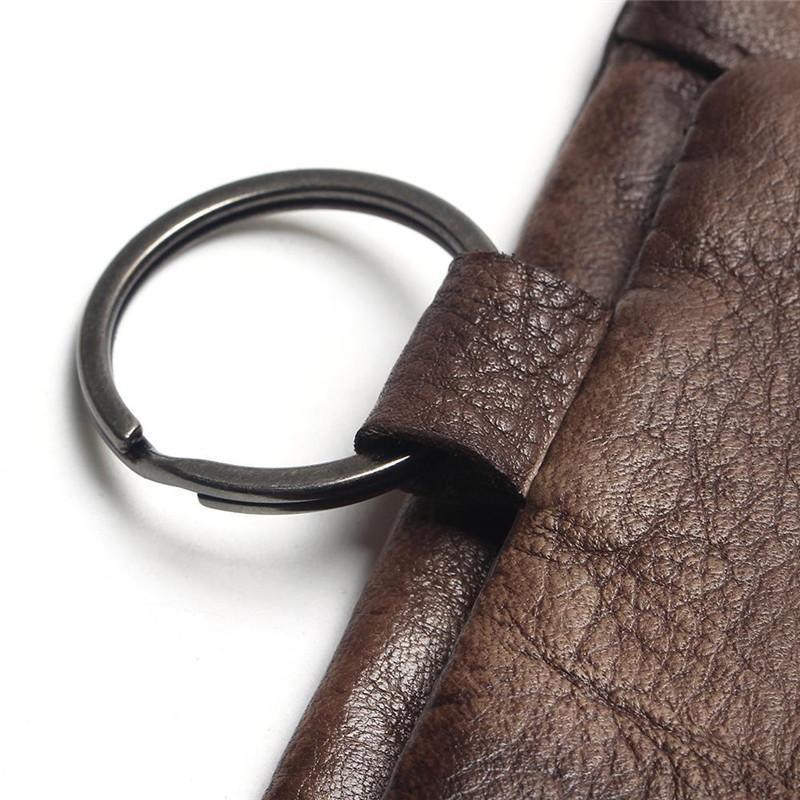 Handmade Vintage Zipper Leather Wallet