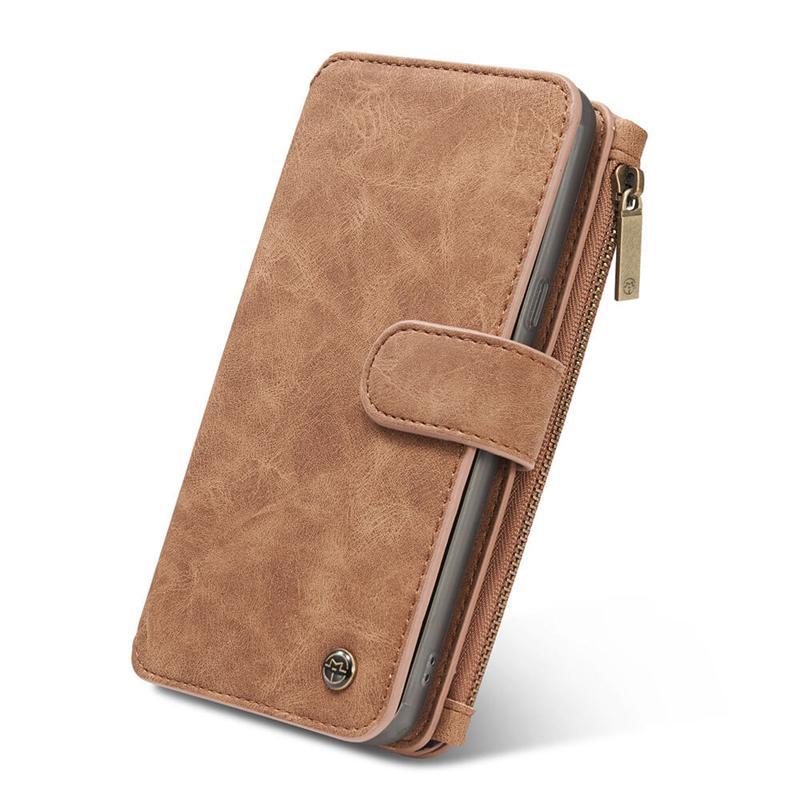 Leather Multifunctional Zipper Wallet with Phone Cover
