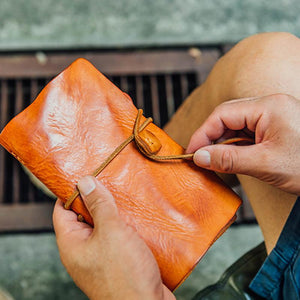 Handmade Leather Multifunction Wallet