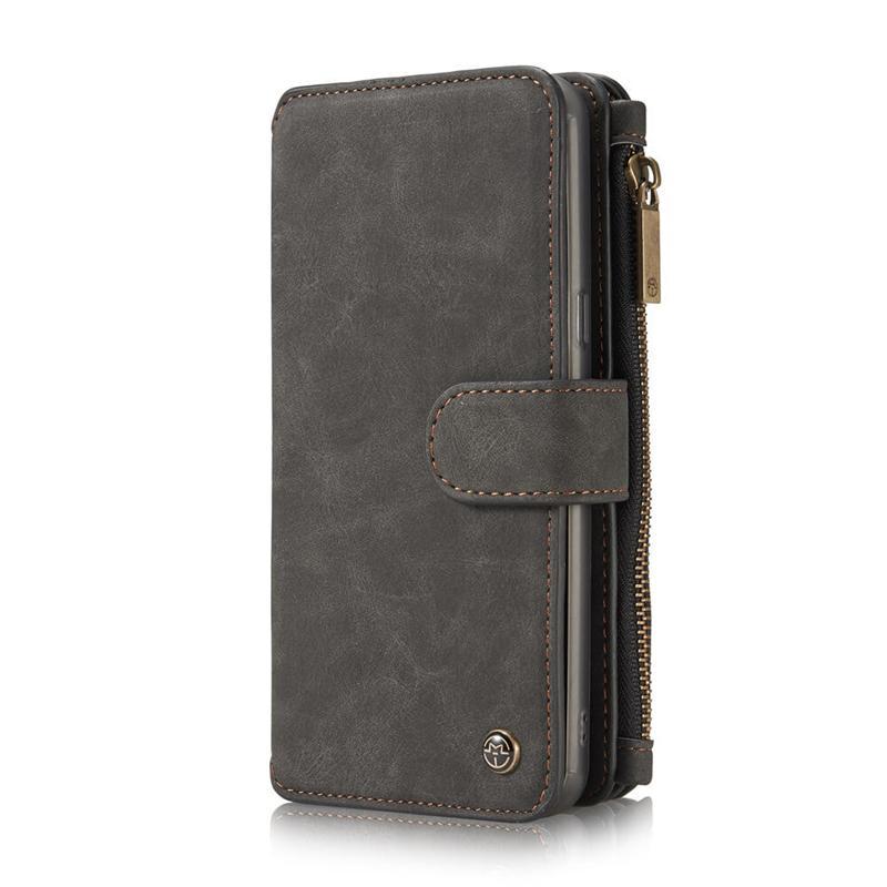 Leather Multifunctional Zipper Wallet with Phone Cover