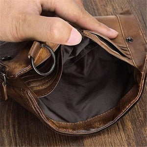 Handmade Vintage Zipper Leather Wallet