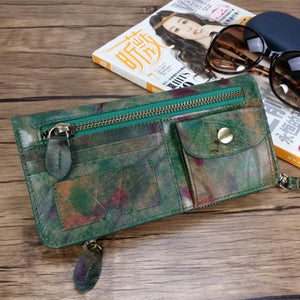 Handmade Brush-off Leather Wallet