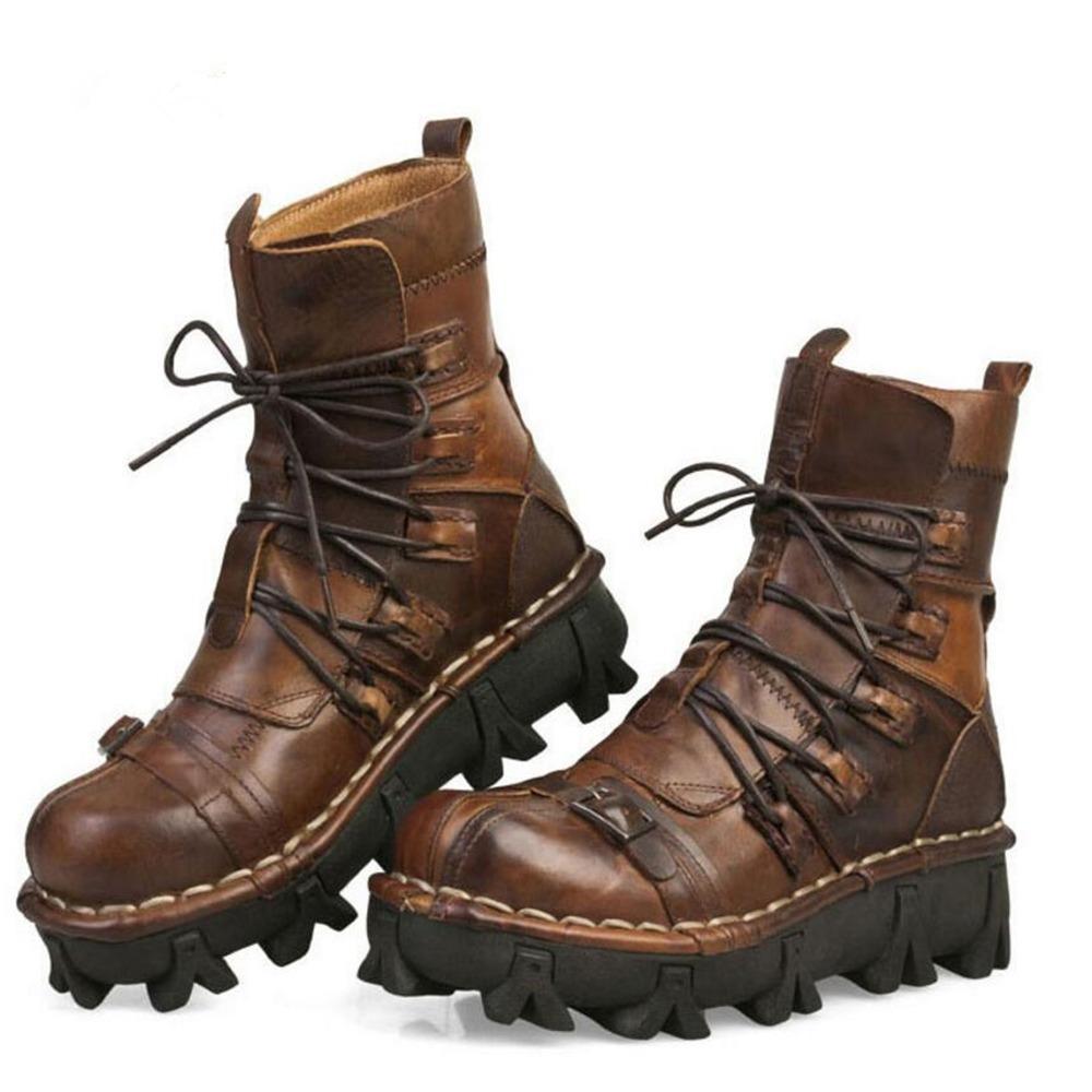 Handmade Genuine Cowhide Leather Skull Boots 的副本