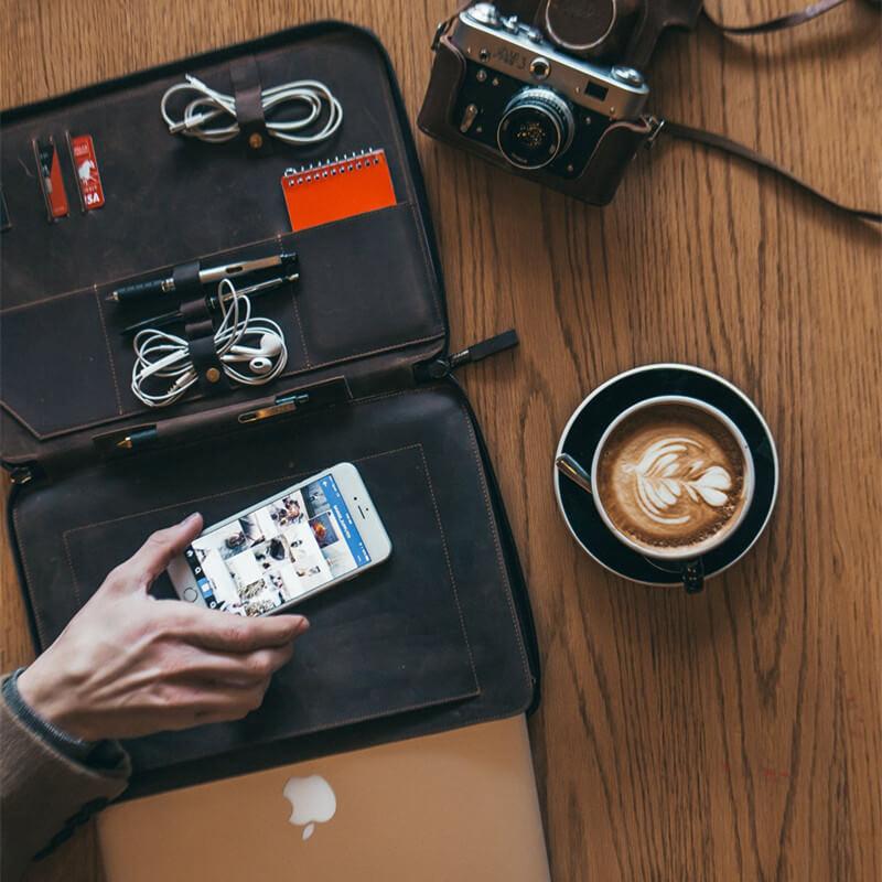 Handmade Leather Macbook Case