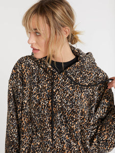 Straight Zipn Hoodie - Leopard (B3131909_LEO) [1]