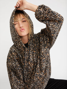 Straight Zipn Hoodie - Leopard (B3131909_LEO) [2]