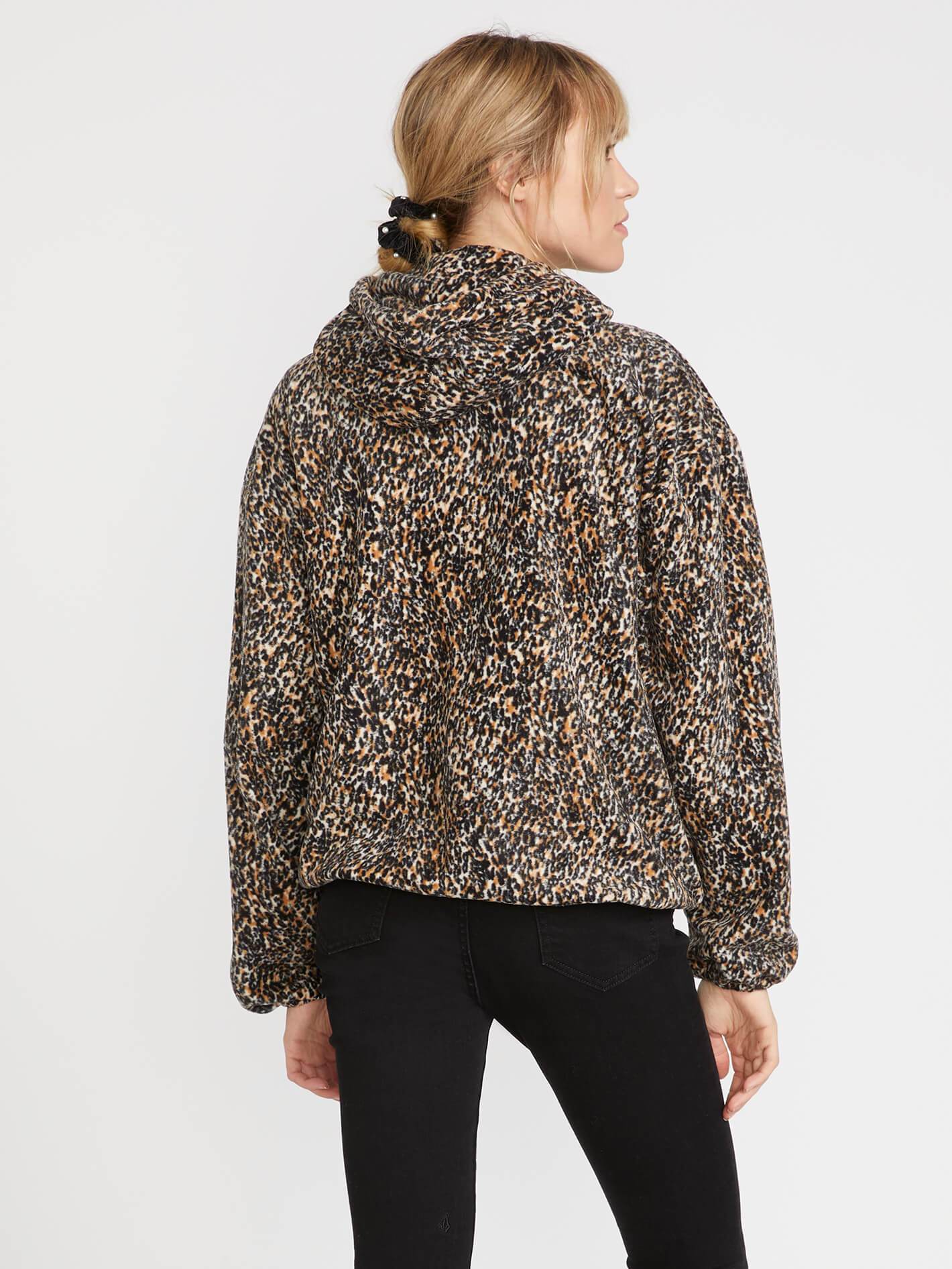 Straight Zipn Hoodie - Leopard (B3131909_LEO) [B]