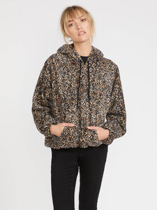 Straight Zipn Hoodie - Leopard (B3131909_LEO) [F]