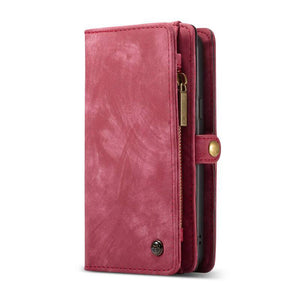Leather Multifunctional  Zipper Wallet with Phone Cover（iphone）