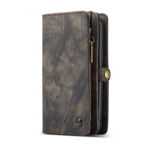 Leather Multifunctional  Zipper Wallet with Phone Cover（iphone）