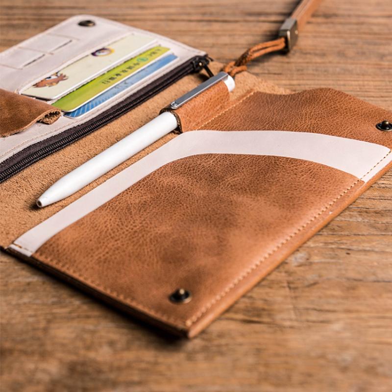 Leather Retro Travel Wallet