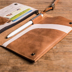 Leather Retro Travel Wallet