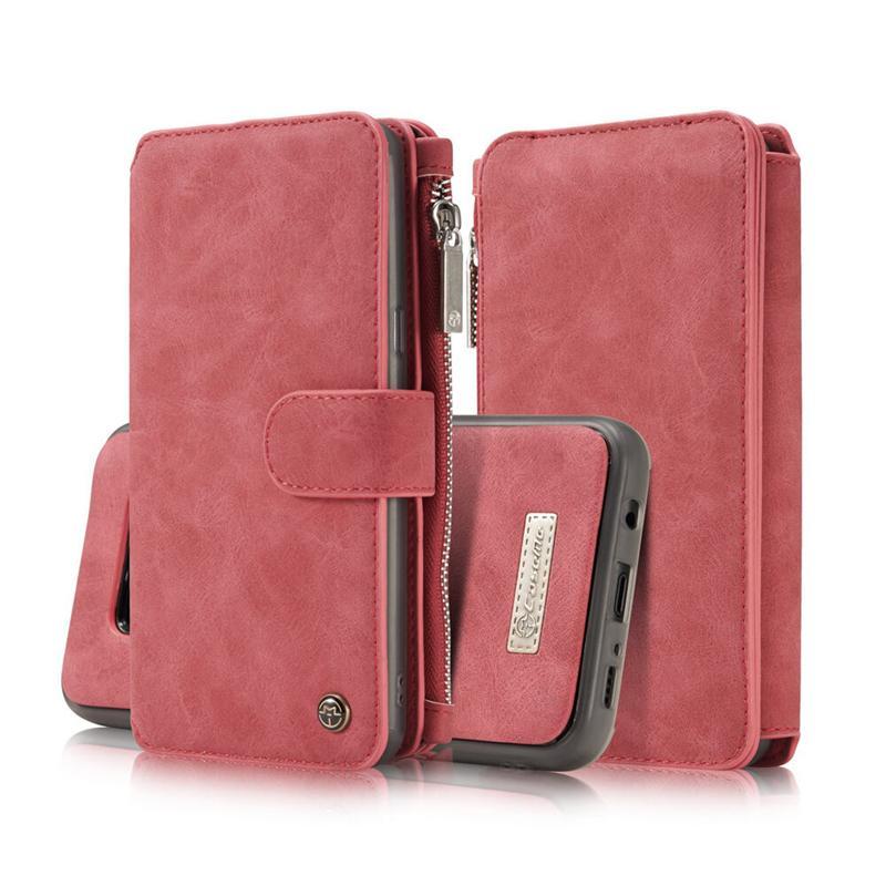 Leather Multifunctional Zipper Wallet with Phone Cover