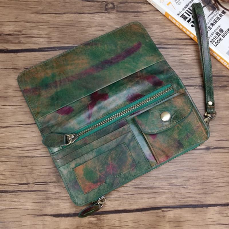Handmade Brush-off Leather Wallet