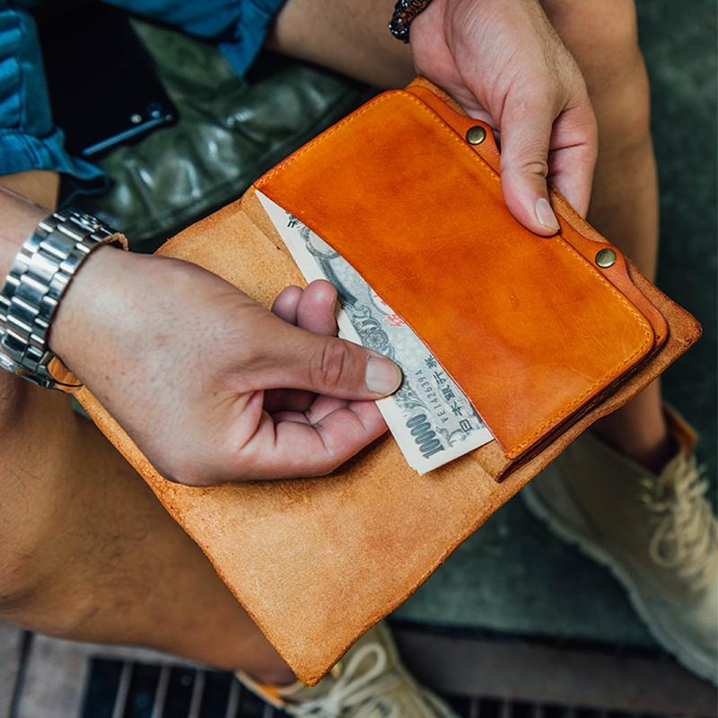 Handmade Leather Multifunction Wallet