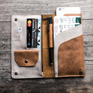 Leather Retro Travel Wallet