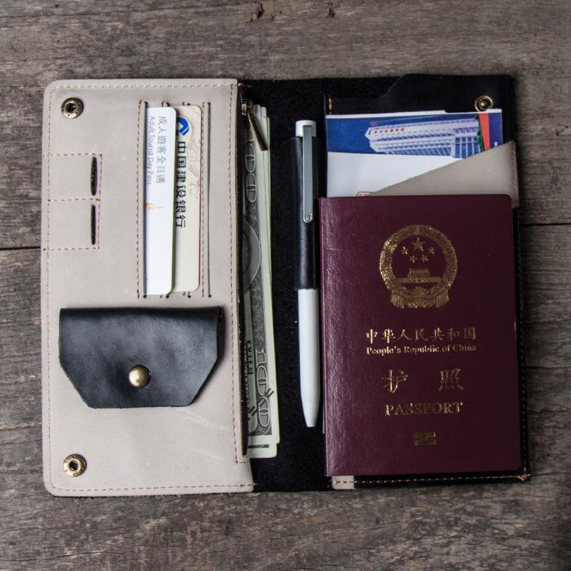Leather Retro Travel Wallet
